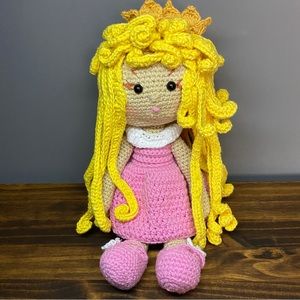 Handmade Knitted Princess Doll
